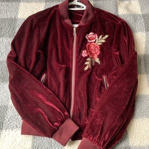Burgundy style sweater